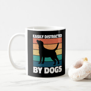 Easily Distracted By Dogs Cute Puppy Dog Lovers  Coffee Mug