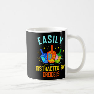Easily Distracted By Dreidels Happy Hanukkah Menor Coffee Mug