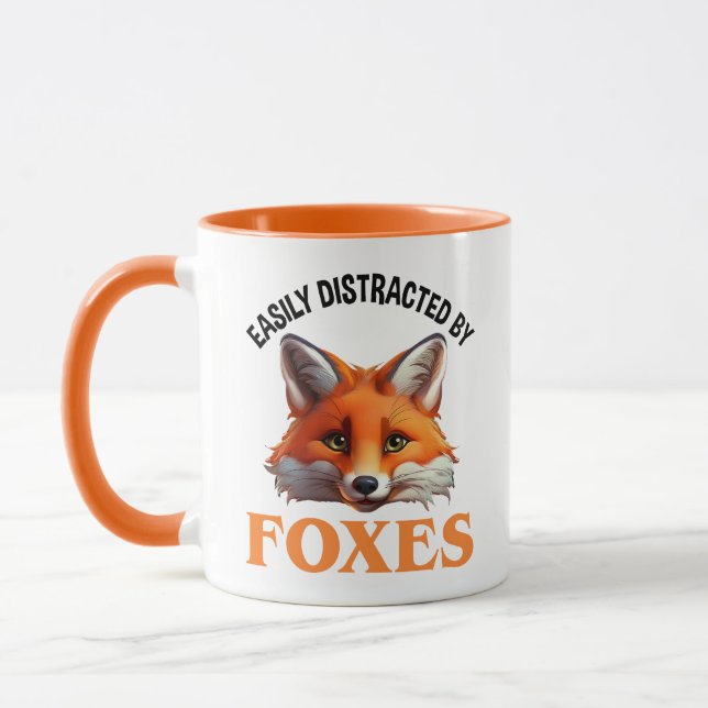 Easily Distracted By Foxes Mug (Left)