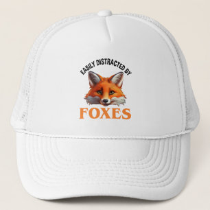 Easily Distracted By Foxes Trucker Hat