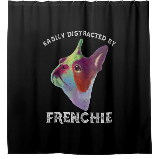 Easily Distracted By French Bulldog Funny Gift (Front)