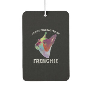 Easily Distracted By French Bulldog Funny Gift Air Freshener