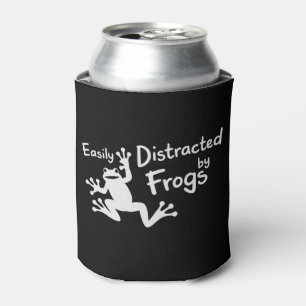 Easily Distracted By Frogs Animal Frogs Mom Animal Can Cooler