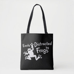 Easily Distracted By Frogs Animal Frogs Mom Animal Tote Bag