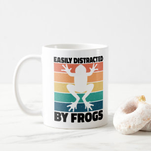 Easily Distracted By Frogs Lovers Cool Froggy  Coffee Mug