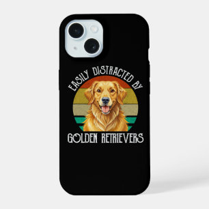 Easily Distracted By Golden Retrievers iPhone 15 Case
