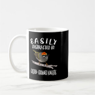 Easily Distracted By Goldencrowned Kinglets Birds Coffee Mug