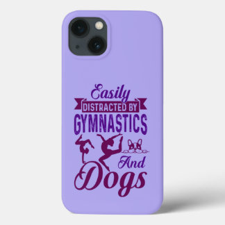 Easily Distracted By Gymnastics and Dogs iPhone 13 Case