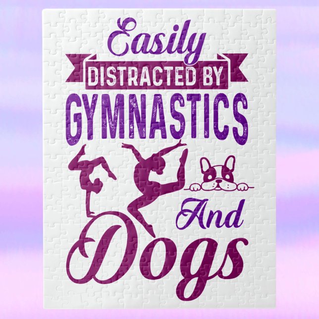Easily Distracted By Gymnastics and Dogs Jigsaw Puzzle (Creator Uploaded)