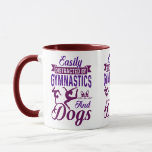 Easily Distracted By Gymnastics and Dogs Mug