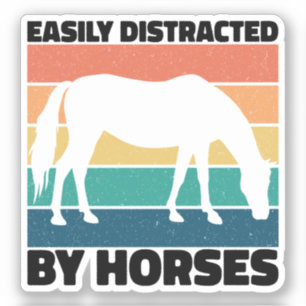 Easily Distracted By Horses Farming Lover Cool 