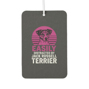 Easily Distracted By Jack Russell Terrier Air Freshener