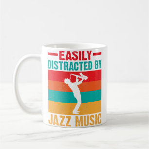Easily Distracted By Jazz Music Coffee Mug
