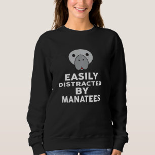 Easily Distracted By Manatees T Shirt Funny Manate