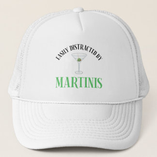 Easily Distracted By Martinis Trucker Hat