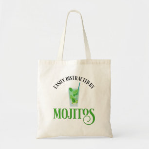 Easily Distracted By Mojitos Tote Bag