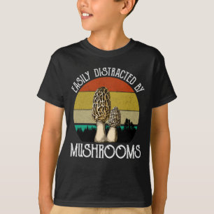 Easily Distracted By Mushrooms (Morel) T-Shirt