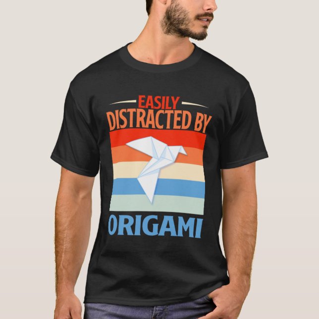 Easily Distracted By Origami T-Shirt (Front)