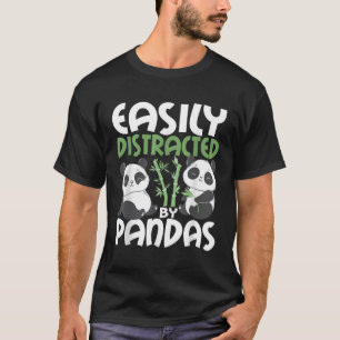 Easily Distracted By Pandas Kawaii Panda Bear T-Shirt