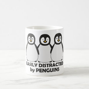 Easily Distracted by Penguins Coffee Mug