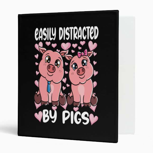 Easily Distracted By Pigs Binder (Front/Inside)
