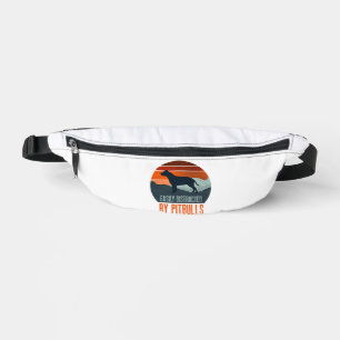 Easily Distracted By Pitbulls Dog Walking Fanny Pack