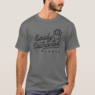Easily Distracted By Plants Aesthetic Gardening Gi T-Shirt