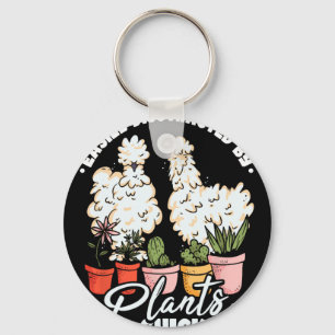 Easily Distracted By Plants And Chickens Silkie Ch Keychain