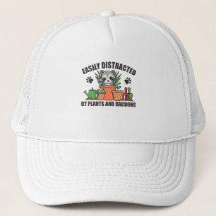 Easily Distracted By Plants And Racoons Sweet Trucker Hat