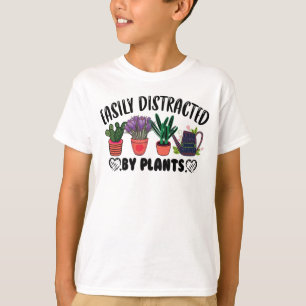 Easily Distracted By Plants Gardening T-Shirt