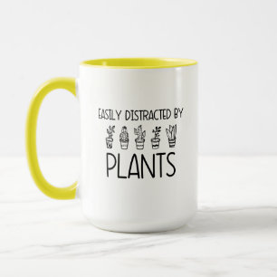 Easily Distracted by Plants Mug Coffee Tea Cup 