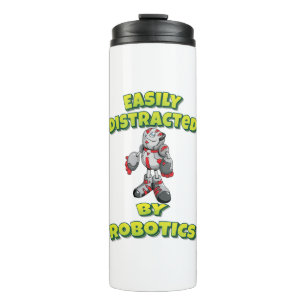 Easily Distracted By Robotics Thermal Tumbler