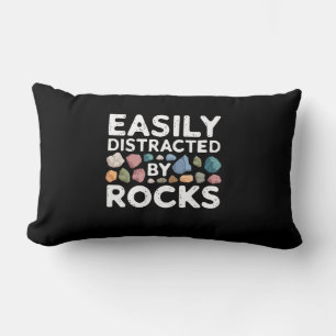 Easily Distracted By Rocks  Lumbar Pillow