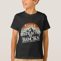 Easily distracted by rocks vintage sunset geology