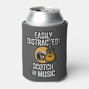 Easily Distracted by Scotch and Music Can Cooler