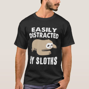 Easily Distracted By Sloths 123 T-Shirt