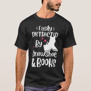 Easily Distracted By Snowshoe Cat And Books  Kitte T-Shirt