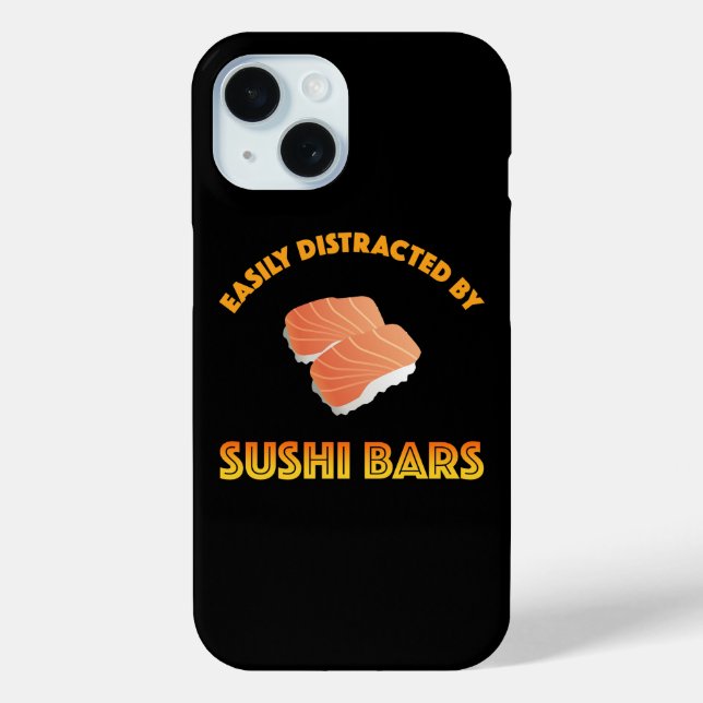 Easily Distracted By Sushi Bars Case-Mate iPhone Case (Back)