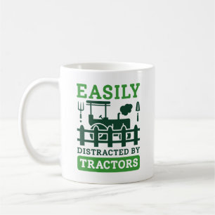 Easily Distracted By Tractors Coffee Mug