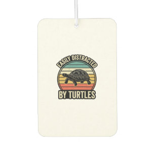 Easily Distracted By Turtles Vintage Graphic Shirt Air Freshener