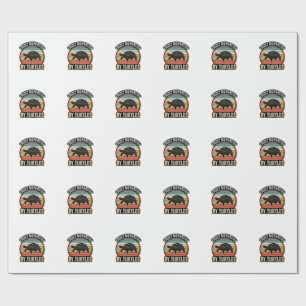 Easily Distracted By Turtles Vintage Graphic Shirt Wrapping Paper