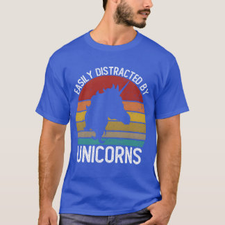 Easily Distracted By Unicorns s Vintage Unico vint T-Shirt