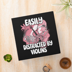 Easily Distracted By Violins Binder