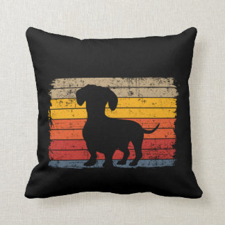 Easily Distracted By Wieners Funny Dachshund Throw Pillow