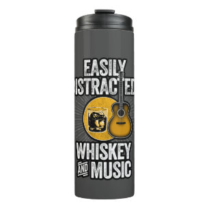 Easily Distracted by Wine and Murder Shows Thermal Tumbler