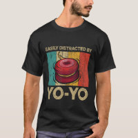 Easily Distracted By Yoyo Funny Vintage Yoyo Lover