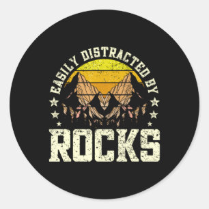 Easily Distracted Design 4 Classic Round Sticker