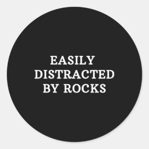 Easily Distracted Design 5 Classic Round Sticker