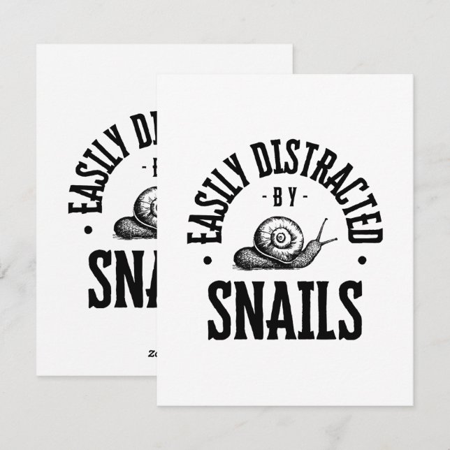 EASILY DISTRACTED HOLIDAY CARD (Front/Back)