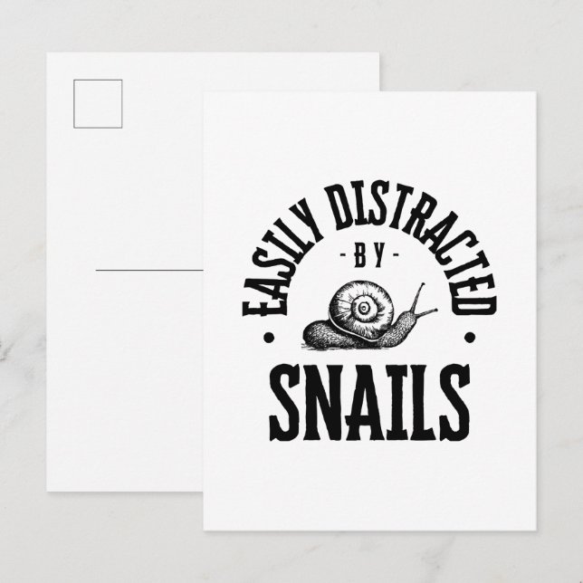 EASILY DISTRACTED INVITATION POSTCARD (Front/Back)